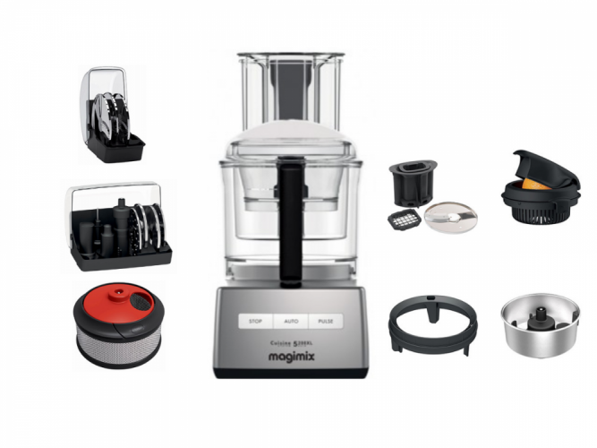 MAGIMIX® 5200 XL kuchynský robot vo výbave Premium, teraz s hranolkovačom a kockovačom zadarmo