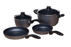 SWISS DIAMOND® 6 darabos gyémánt felületű edénykészlet (4 edény + 2 fedő)