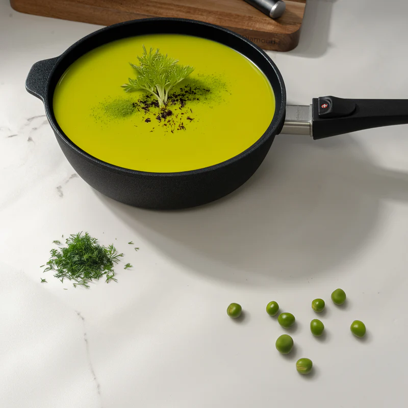 Indukční pánev zvýšená Swiss Diamond® s odnímatelnou rukojetí s průměrem 28 cm bez poklice