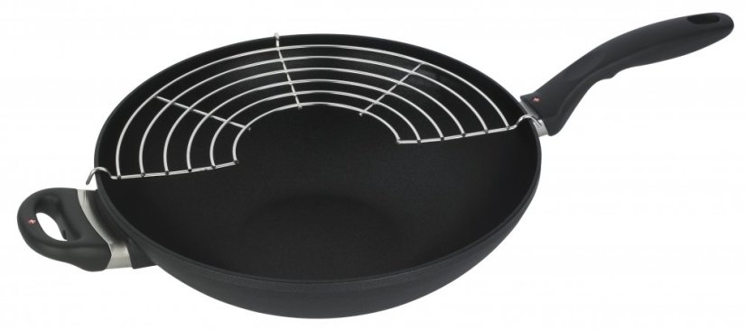 Indukční wok Swiss Diamond® XD61132ic o průměru 32 cm s poklicí