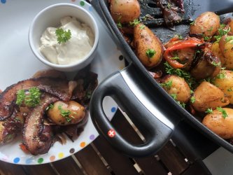 Fűszernövényes sült újburgonya