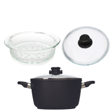 Indukčný hrniec Swiss Diamond s parnou nadstavbou s priemerom 24 cm