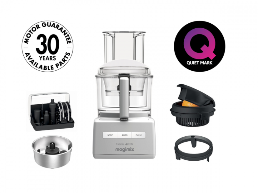 MAGIMIX® 4200XL bílý kuchyňský robot v základní výbavě s využitím šrotovného