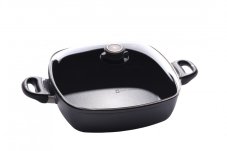 Indukční hranatý kastrol Swiss Diamond® XD66282ic rozměru 28x28 cm s poklicí