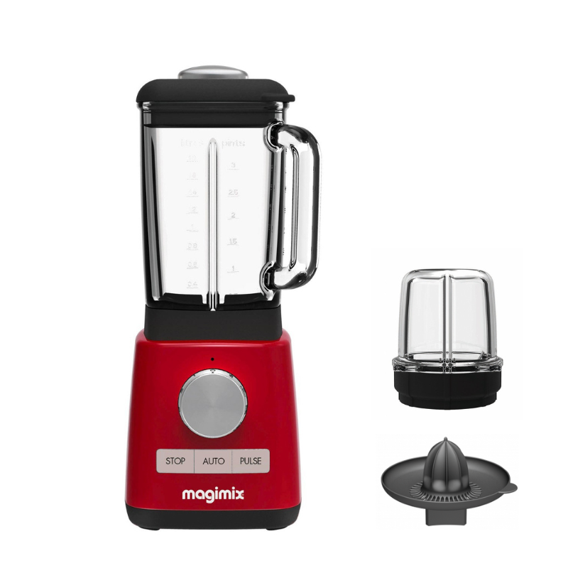 Magimix® blender Power Blender 4 czerwony, podstawowy zestaw