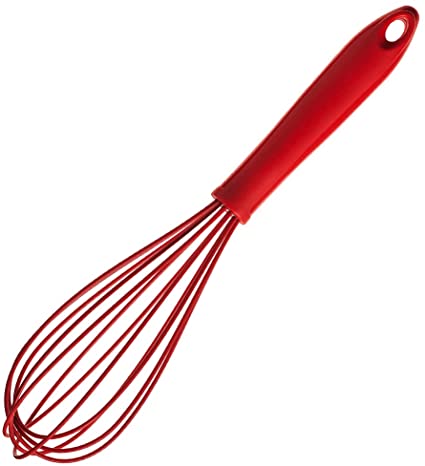 Silikónová šľahacia metla KOCHBLUME® 23 cm - Farba: Červená