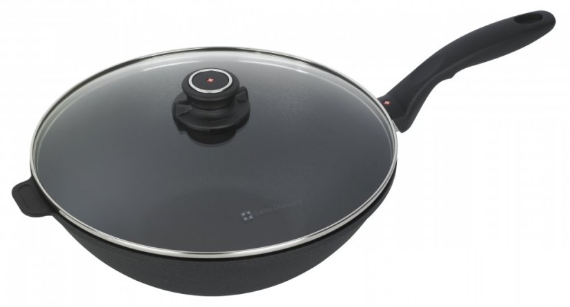 Indukcyjny wok Swiss Diamond® XD61130ic o średnicy 30 cm z pokrywką
