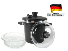 Titánový 7 l tlakový hrniec indukčný s naparovacím setom
