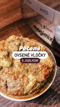 Pečené ovsené vločky s jablkom