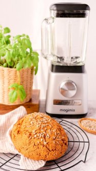 Fehérjében gazdag kenyér Magimix segítségével