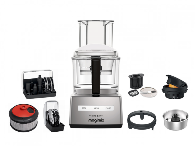 MAGIMIX® 4200 XL matt króm konyhai robotgép Premium csomag