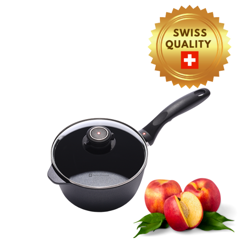 SWISS DIAMOND® gyémánt felületű nyeles lábas 2l fedövel indukciós