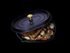 Cocotte tytanowy garnek do pieczenia indukcyjny 11 l