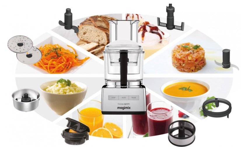 MAGIMIX® 5200 XL czerwony robot kuchenny w podstawowym zestawie