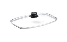 Sklenená pokrievka s nastaviteľným ventilom s rozmerom 21x33 cm, pre riady Swiss Diamond®