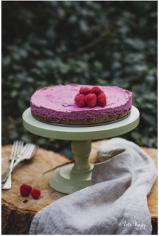 CITRÓNOVO- MALINOVÝ CHEESECAKE (SUROVÝ, BEZ LAKTÓZY, BEZ LEPKU, VEGAN)