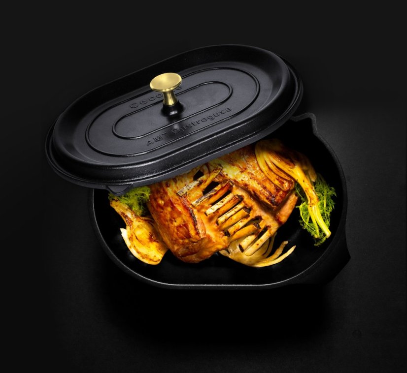 Cocotte tytanowy garnek do pieczenia indukcyjny 11 l