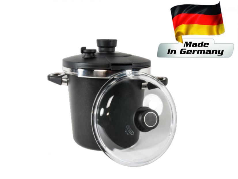 Titanový 7 l tlakový hrnec indukční se dvěma pokličkami