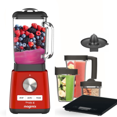 Magimix® blender POWER BLENDER 4 czerwony w zestawie Premium