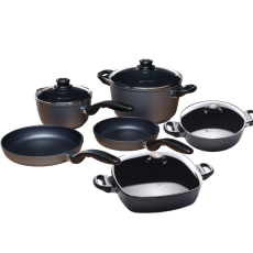 Indukční pánve Swiss Diamond® XD610i v 10 dílné sadě