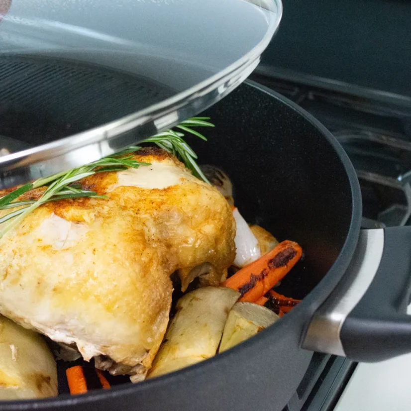 SWISS DIAMOND® gyémánt felületű lábas 32 cm fedővel indukciós