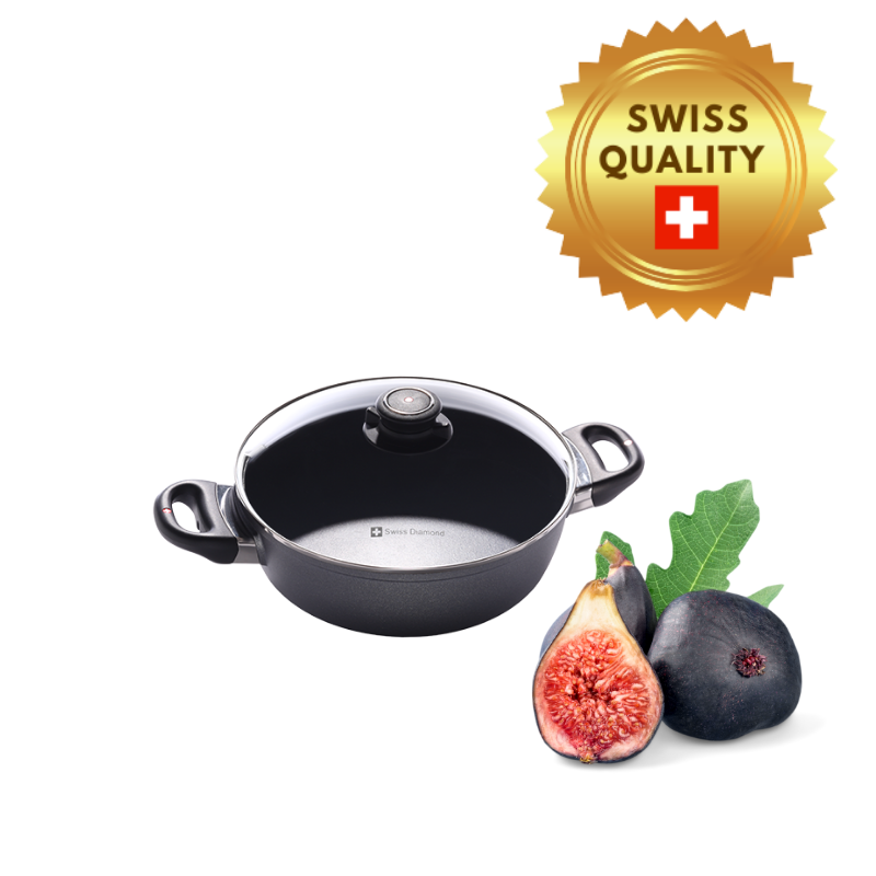 Indukční kastrol Swiss Diamond® XD6820ic o objemu 2 ls pokličkou