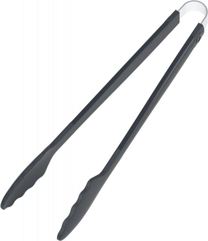 Czarne silikonowe szczypce kuchenne 33 cm