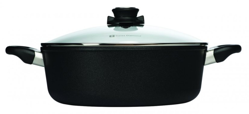 Indukční kastrol Swiss Diamond® XD6928ic o objemu 5 l s pokličkou