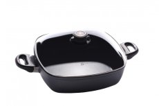 SWISS DIAMOND® gyémánt felületű szögletes lábas 28x28cm fedővel indukciós