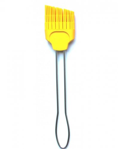 Silikónový kuchynský štetec 21 cm - Farba: Žltá