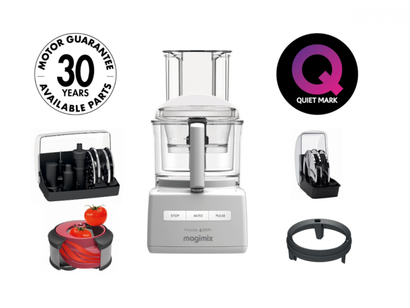 MAGIMIX® 4200XL bílý kuchyňský robot s odšťavňovačem