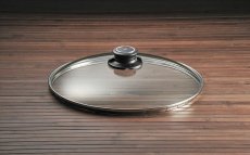 Sklenená pokrievka s nastaviteľným ventilom s priemerom 28 cm, pre riady Swiss Diamond®