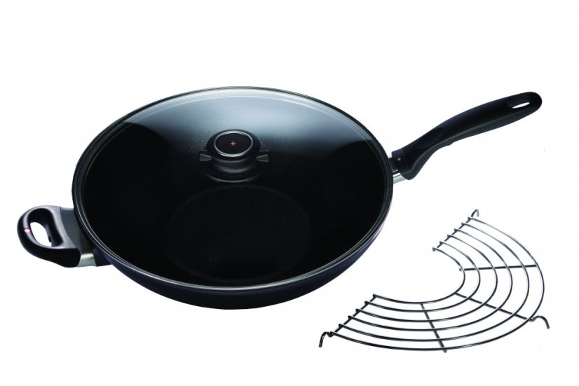 SWISS DIAMOND® gyémánt felületű wok serpenyő 32 cm fedővel indukciós