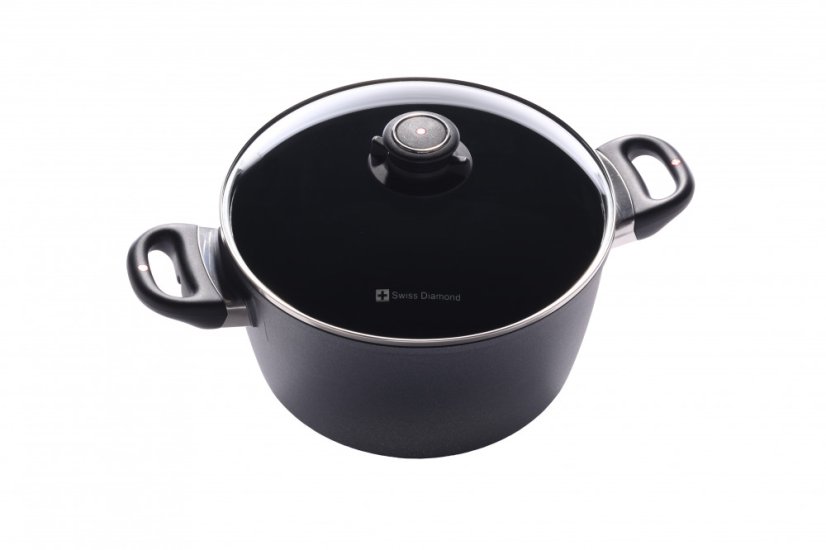 Indukční hrnec Swiss Diamond® XD6124ic o objemu 5,5 ls poklicí