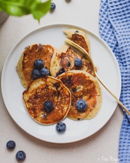 Čučoriedkové mini palacinky