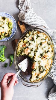 Lazacos sült zöldtészta