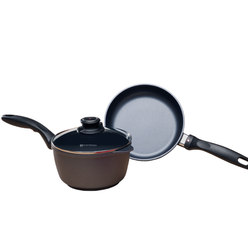 Indukčné panvice Swiss Diamond® XD604i v 3 dielnej sade Midi