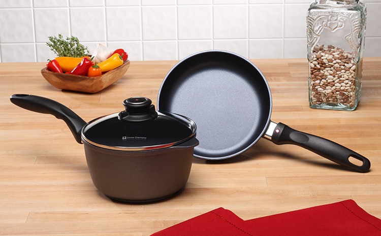 Indukční pánve Swiss Diamond® XD603i v 3 dílné sadě Mini